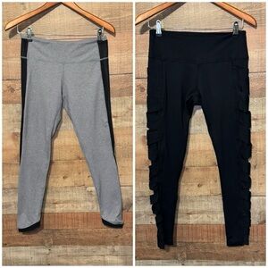 *Bundle* LULULEMON Leggings Tights Gray and Black Women’s 8 Athletic Activewear